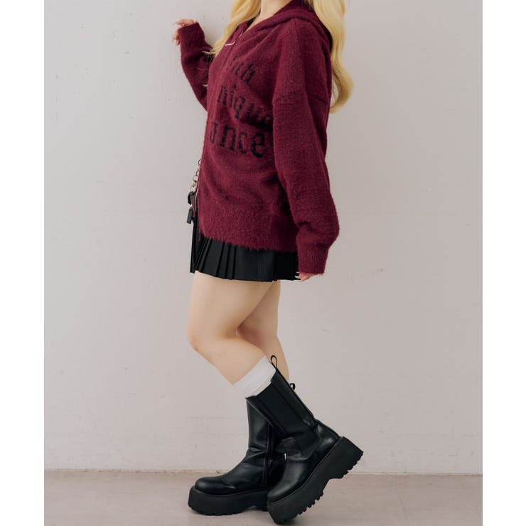 ロゴフェザーWZIPパーカー | NICE CLAUP / OLIVE des OLIVE　OUTLET | 詳細画像40 