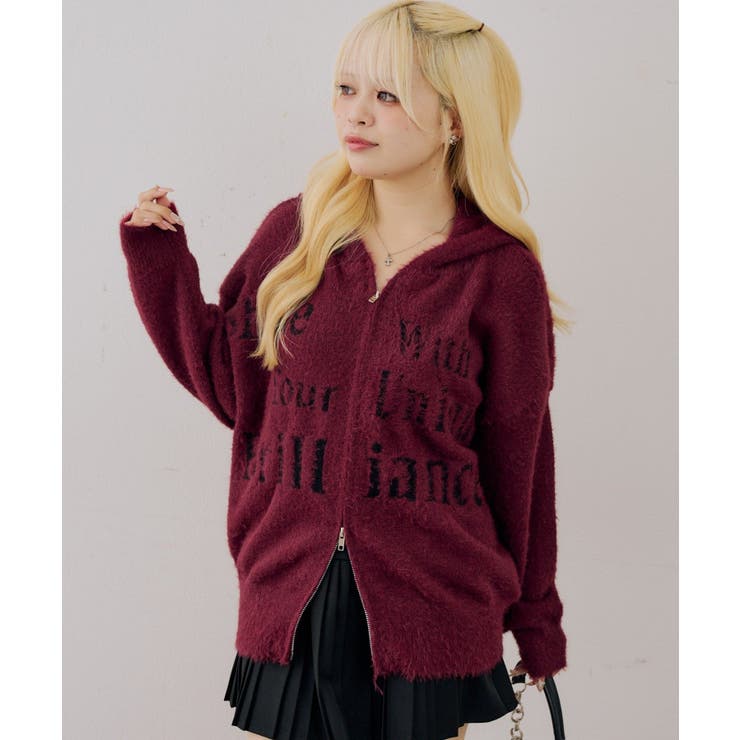 ロゴフェザーWZIPパーカー | NICE CLAUP / OLIVE des OLIVE　OUTLET | 詳細画像44 