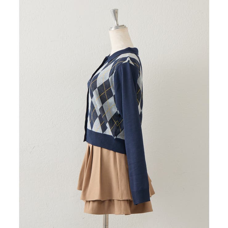 アーガイル襟ニット | NICE CLAUP / OLIVE des OLIVE　OUTLET | 詳細画像9 