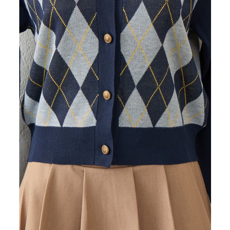 アーガイル襟ニット | NICE CLAUP / OLIVE des OLIVE　OUTLET | 詳細画像12 