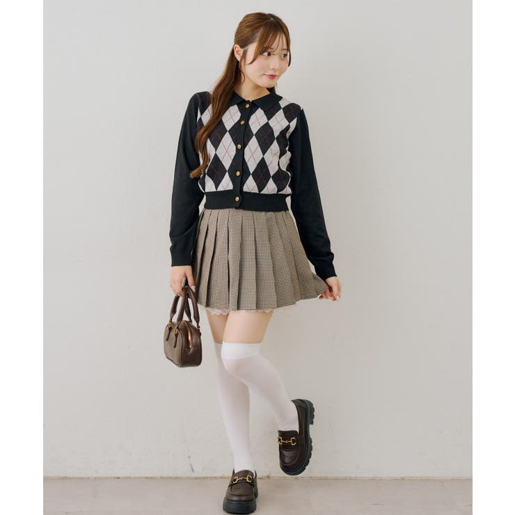 アーガイル襟ニット | NICE CLAUP / OLIVE des OLIVE　OUTLET | 詳細画像15 