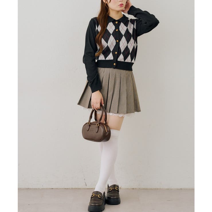 アーガイル襟ニット | NICE CLAUP / OLIVE des OLIVE　OUTLET | 詳細画像16 