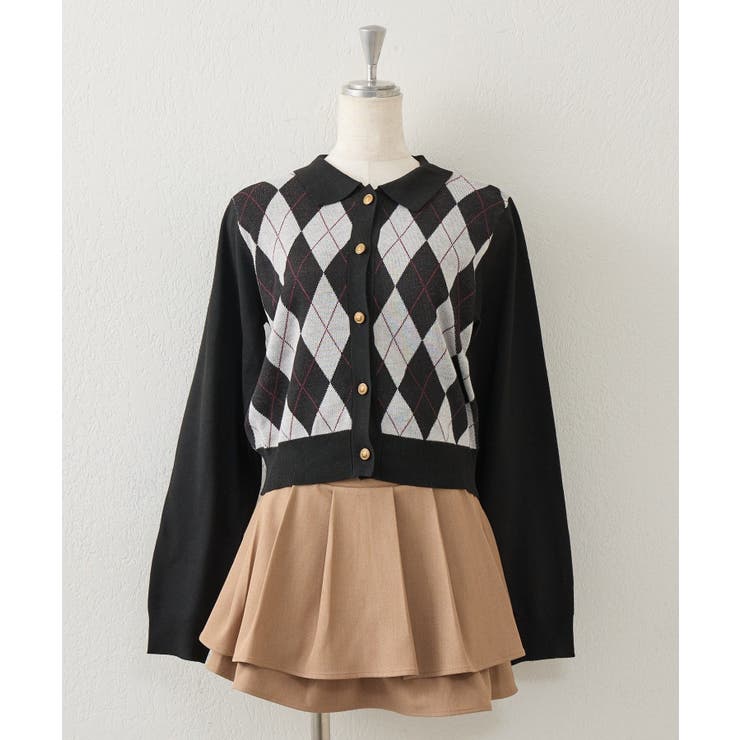 アーガイル襟ニット | NICE CLAUP / OLIVE des OLIVE　OUTLET | 詳細画像22 
