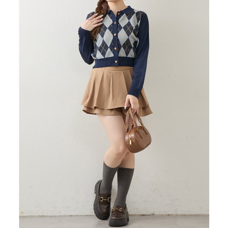 アーガイル襟ニット | NICE CLAUP / OLIVE des OLIVE　OUTLET | 詳細画像25 