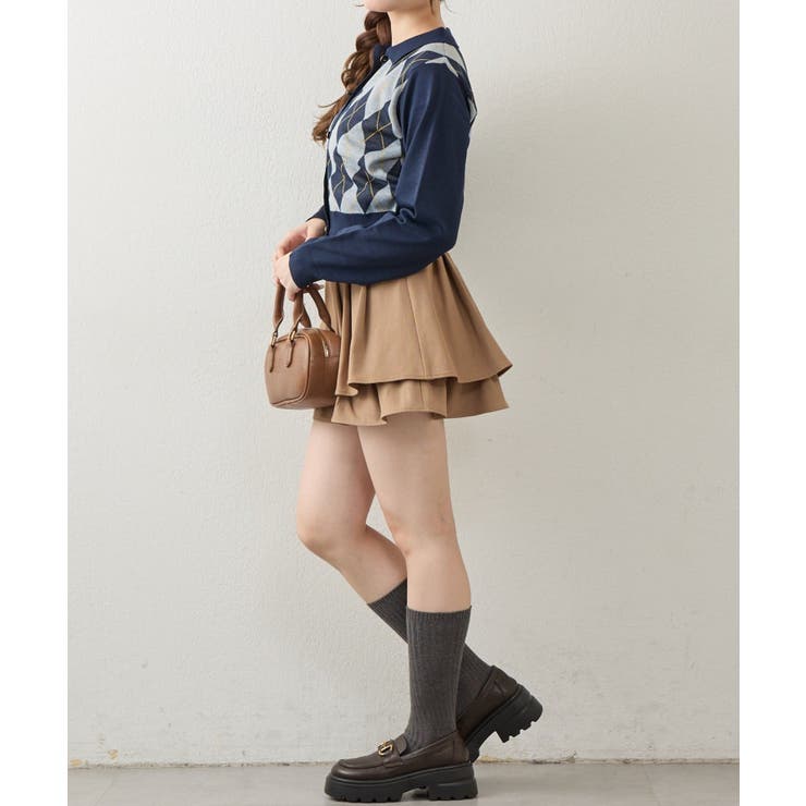 アーガイル襟ニット | NICE CLAUP / OLIVE des OLIVE　OUTLET | 詳細画像27 