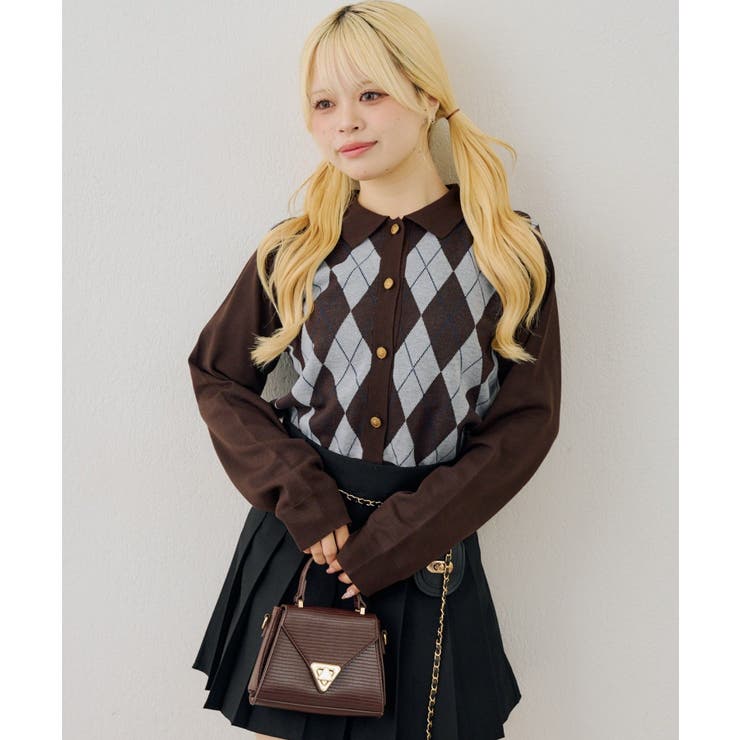 アーガイル襟ニット | NICE CLAUP / OLIVE des OLIVE　OUTLET | 詳細画像31 
