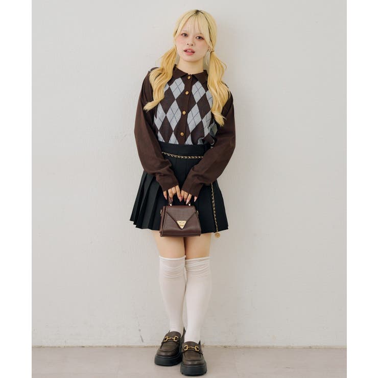 アーガイル襟ニット | NICE CLAUP / OLIVE des OLIVE　OUTLET | 詳細画像32 