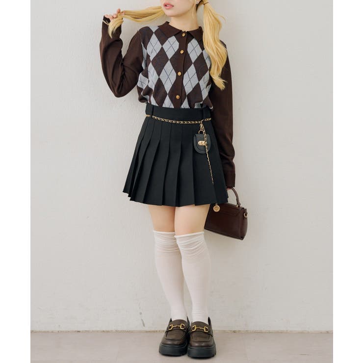アーガイル襟ニット | NICE CLAUP / OLIVE des OLIVE　OUTLET | 詳細画像35 
