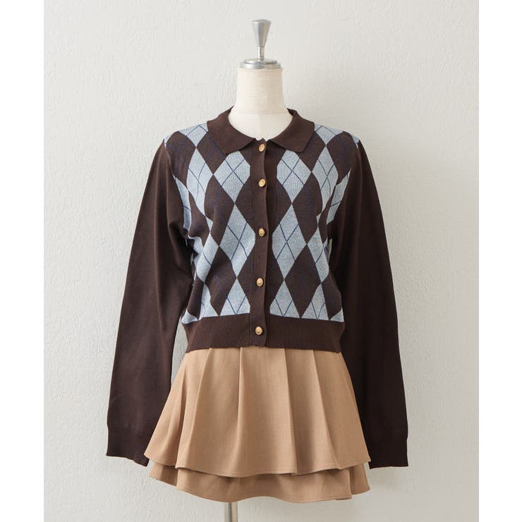 アーガイル襟ニット | NICE CLAUP / OLIVE des OLIVE　OUTLET | 詳細画像37 