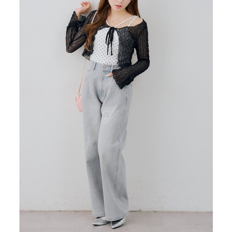 【セットアイテム】シアーカーディガン×ドットキャミ | NICE CLAUP / OLIVE des OLIVE　OUTLET | 詳細画像21 