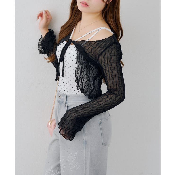 【セットアイテム】シアーカーディガン×ドットキャミ | NICE CLAUP / OLIVE des OLIVE　OUTLET | 詳細画像27 