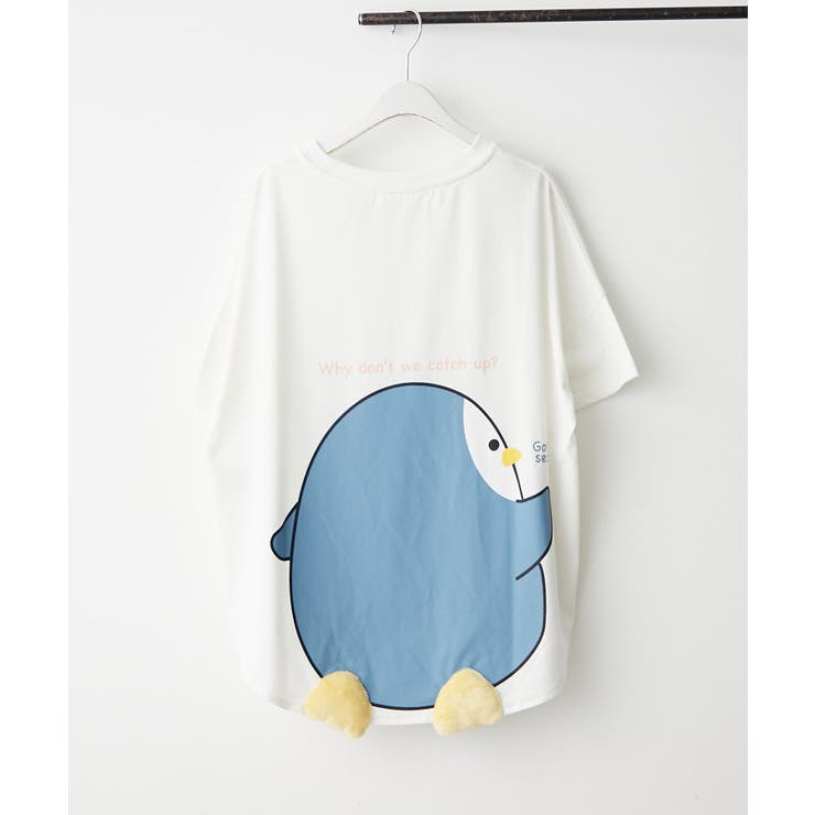 アイボリー | アソートアニマル尻尾Tシャツ | NICE CLAUP / OLIVE des OLIVE　OUTLET