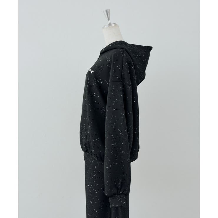【セットアップ対応可】ラメダンボールZIPパーカー | NICE CLAUP / OLIVE des OLIVE　OUTLET | 詳細画像9 