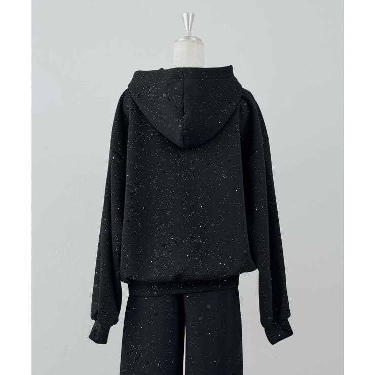 【セットアップ対応可】ラメダンボールZIPパーカー | NICE CLAUP / OLIVE des OLIVE　OUTLET | 詳細画像10 