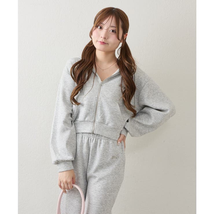 【セットアップ対応可】ラメダンボールZIPパーカー | NICE CLAUP / OLIVE des OLIVE　OUTLET | 詳細画像15 