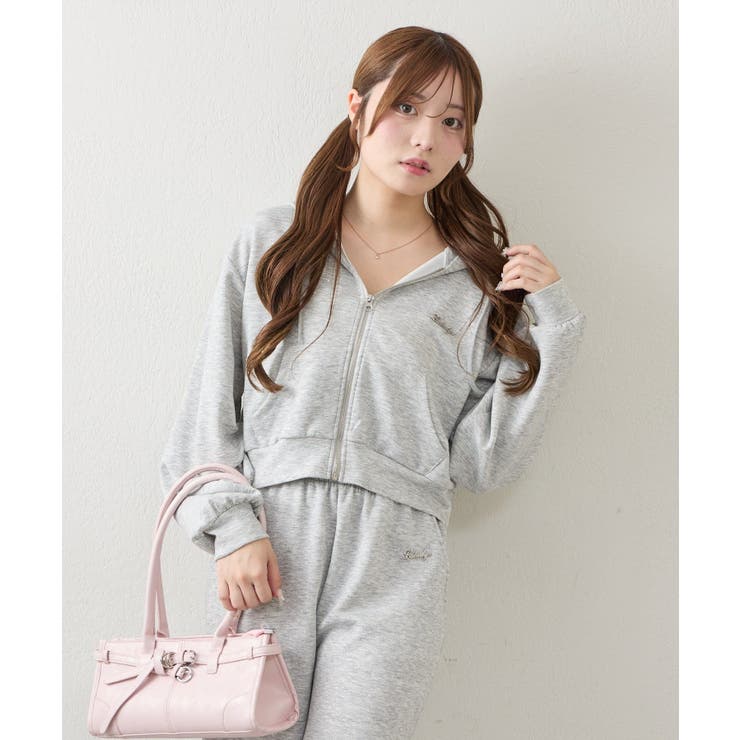 【セットアップ対応可】ラメダンボールZIPパーカー | NICE CLAUP / OLIVE des OLIVE　OUTLET | 詳細画像16 
