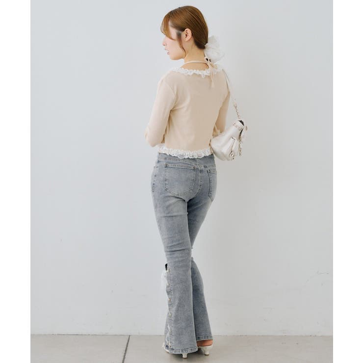 【セットアイテム】レース付カーディガン×レース付キャミ | NICE CLAUP / OLIVE des OLIVE　OUTLET | 詳細画像9 
