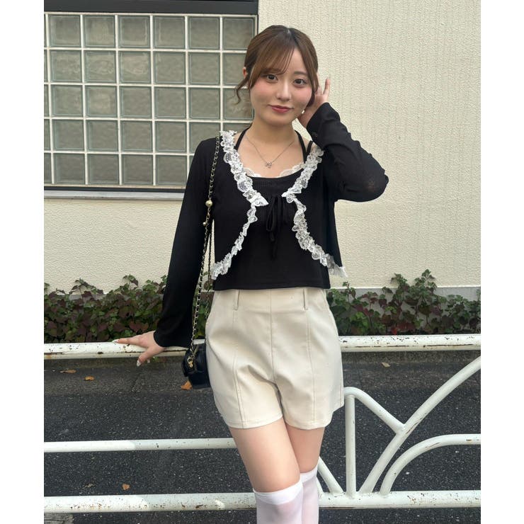 【セットアイテム】レース付カーディガン×レース付キャミ | NICE CLAUP / OLIVE des OLIVE　OUTLET | 詳細画像14 
