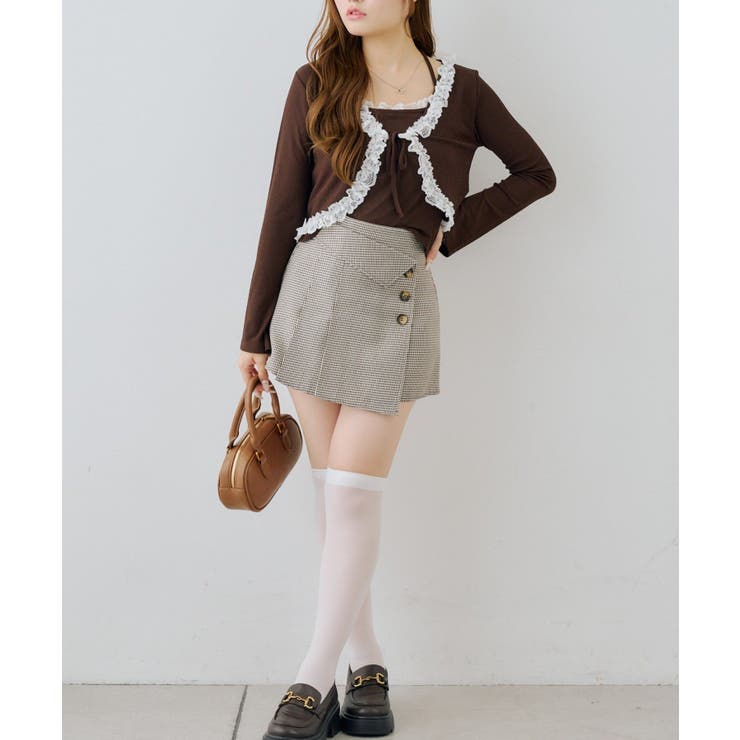 【セットアイテム】レース付カーディガン×レース付キャミ | NICE CLAUP / OLIVE des OLIVE　OUTLET | 詳細画像18 