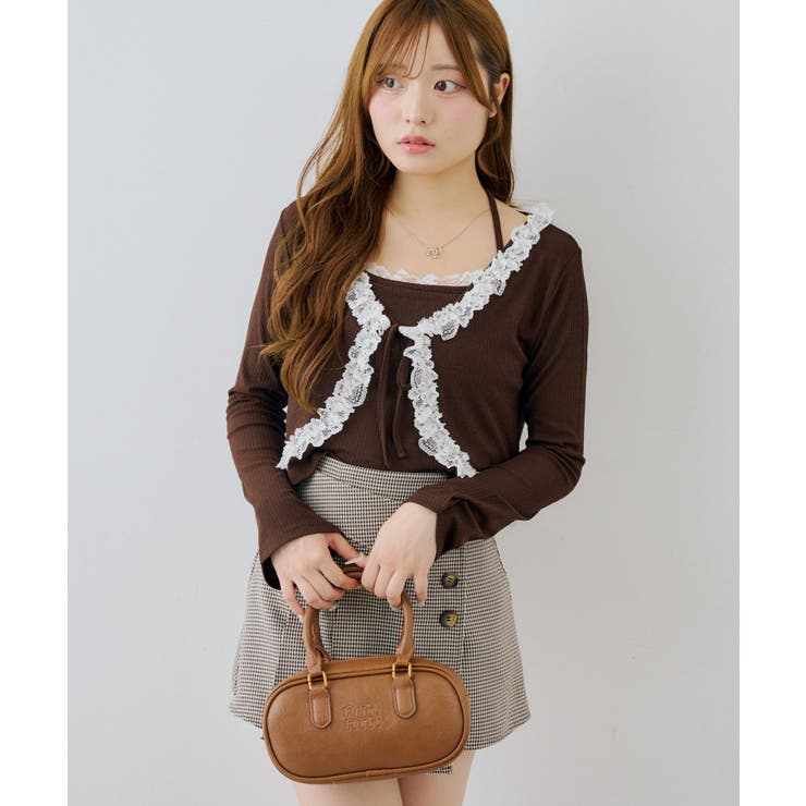 【セットアイテム】レース付カーディガン×レース付キャミ | NICE CLAUP / OLIVE des OLIVE　OUTLET | 詳細画像23 