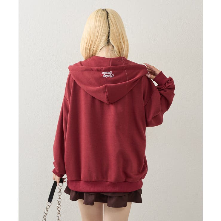 裏毛BIGロゴZIPパーカー | NICE CLAUP / OLIVE des OLIVE　OUTLET | 詳細画像12 