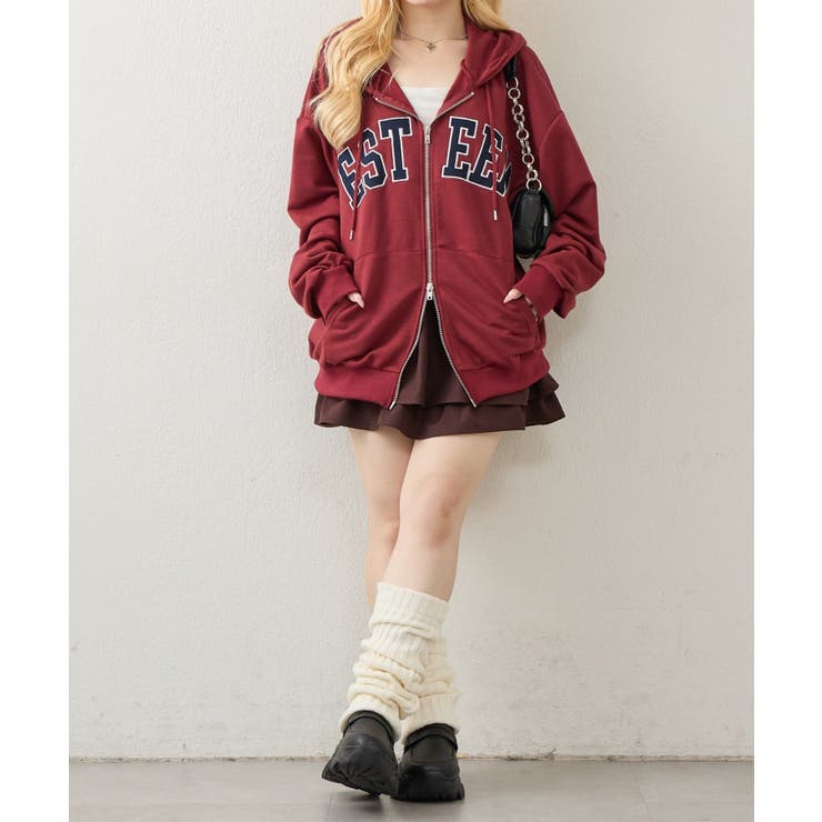 裏毛BIGロゴZIPパーカー | NICE CLAUP / OLIVE des OLIVE　OUTLET | 詳細画像14 