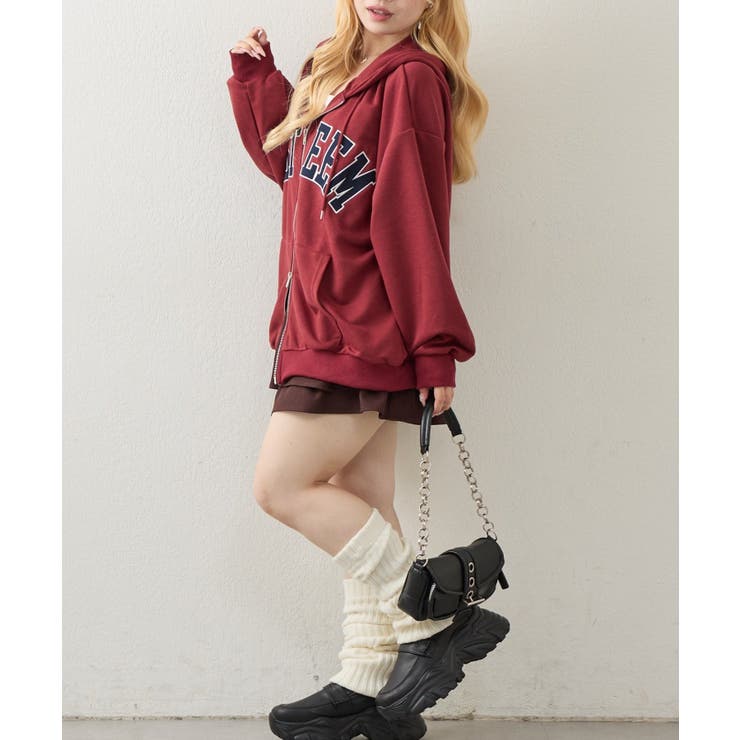 裏毛BIGロゴZIPパーカー | NICE CLAUP / OLIVE des OLIVE　OUTLET | 詳細画像17 
