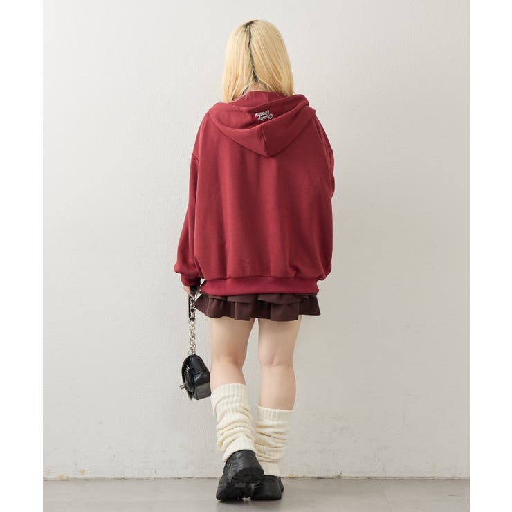 裏毛BIGロゴZIPパーカー | NICE CLAUP / OLIVE des OLIVE　OUTLET | 詳細画像18 