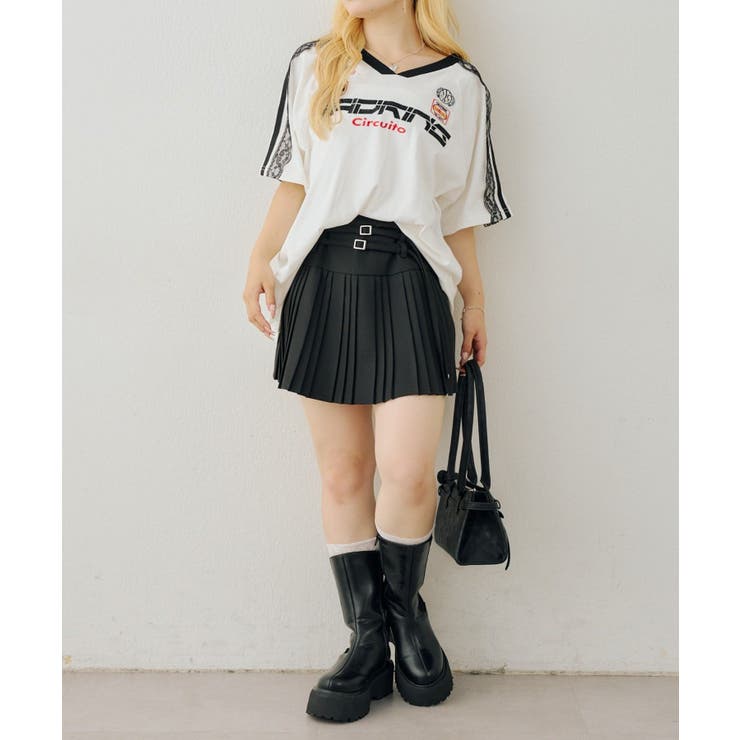 袖レースゲームTシャツ | NICE CLAUP / OLIVE des OLIVE　OUTLET | 詳細画像8 