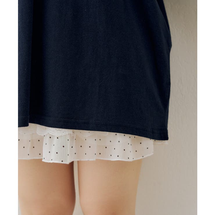 袖レースゲームTシャツ | NICE CLAUP / OLIVE des OLIVE　OUTLET | 詳細画像15 