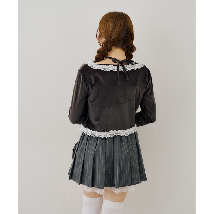 レース付きベロアボレロキャミセット | NICE CLAUP / OLIVE des OLIVE　OUTLET | 詳細画像15 