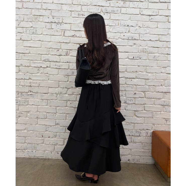 レース付きベロアボレロキャミセット | NICE CLAUP / OLIVE des OLIVE　OUTLET | 詳細画像19 