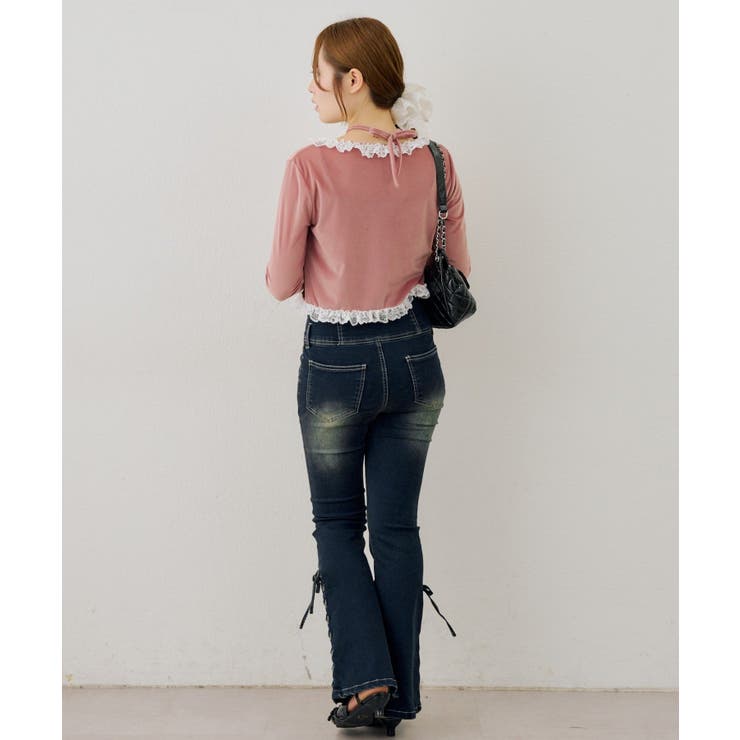 レース付きベロアボレロキャミセット | NICE CLAUP / OLIVE des OLIVE　OUTLET | 詳細画像26 