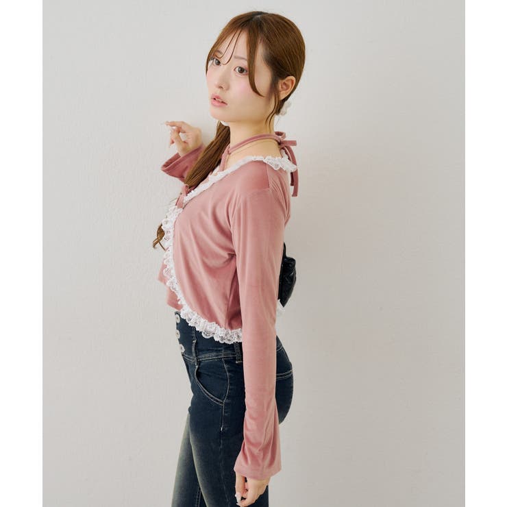 レース付きベロアボレロキャミセット | NICE CLAUP / OLIVE des OLIVE　OUTLET | 詳細画像29 