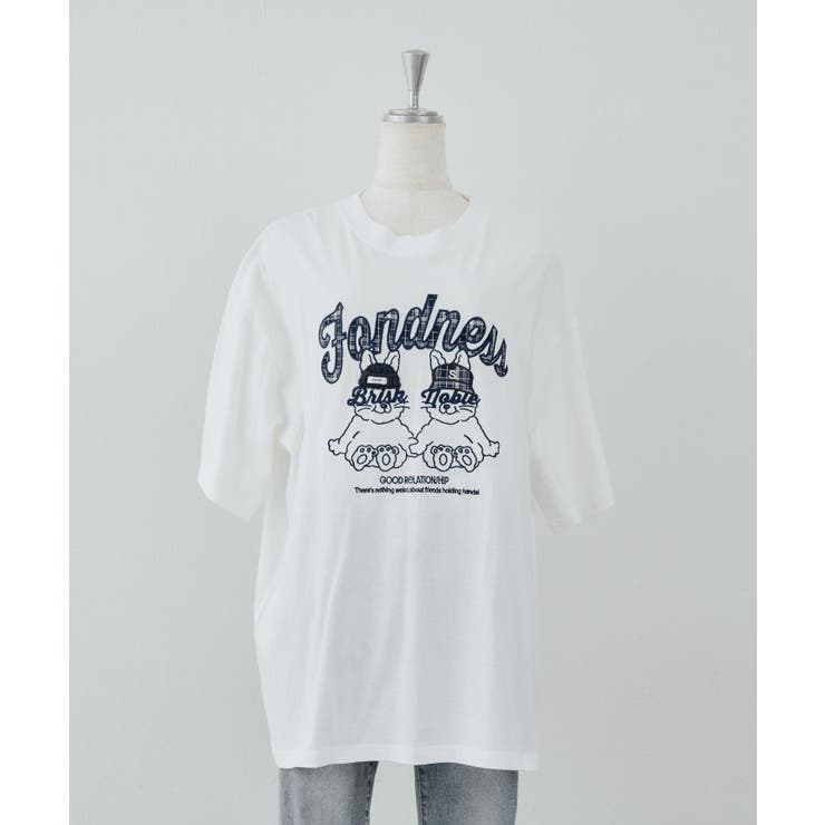 オフ | ラビットニット帽チェックロゴTシャツ | NICE CLAUP / OLIVE des OLIVE　OUTLET