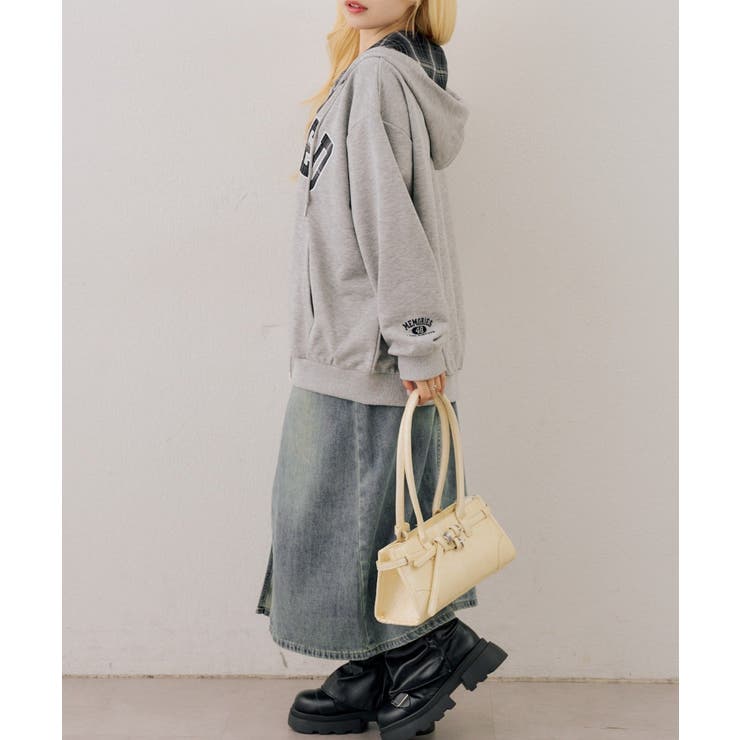 裏毛配色ロゴジップパーカー | NICE CLAUP / OLIVE des OLIVE　OUTLET | 詳細画像29 