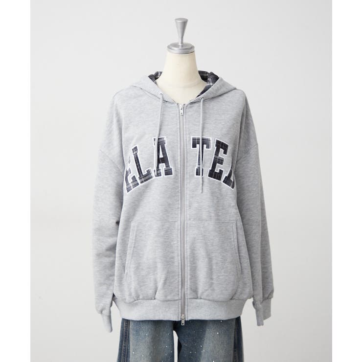 裏毛配色ロゴジップパーカー | NICE CLAUP / OLIVE des OLIVE　OUTLET | 詳細画像34 