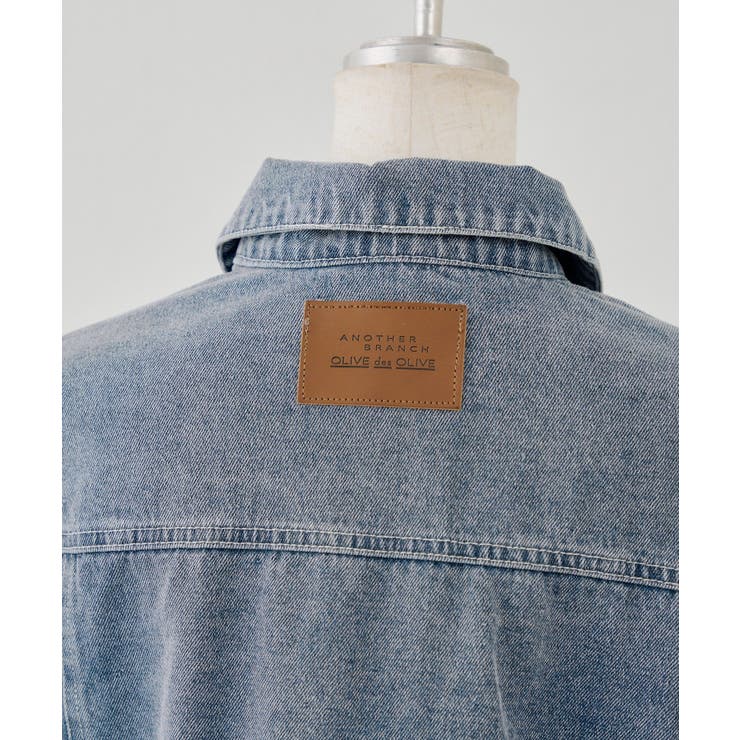 袖レースアップリボンデニムジャケット | NICE CLAUP / OLIVE des OLIVE　OUTLET | 詳細画像10 