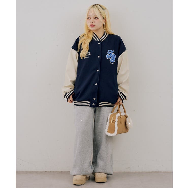 うさぎ刺繍スタジャン | NICE CLAUP / OLIVE des OLIVE　OUTLET | 詳細画像20 