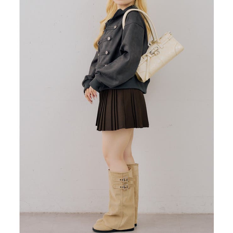 ダブル釦トラックブルゾン | NICE CLAUP / OLIVE des OLIVE　OUTLET | 詳細画像7 