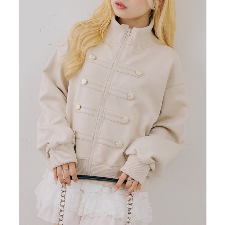 ダブル釦トラックブルゾン | NICE CLAUP / OLIVE des OLIVE　OUTLET | 詳細画像13 