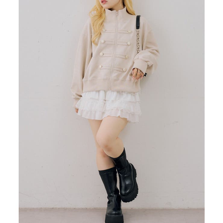ダブル釦トラックブルゾン | NICE CLAUP / OLIVE des OLIVE　OUTLET | 詳細画像14 