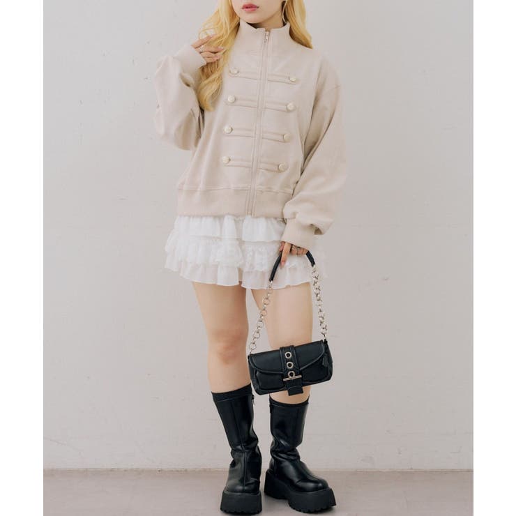 ダブル釦トラックブルゾン | NICE CLAUP / OLIVE des OLIVE　OUTLET | 詳細画像15 