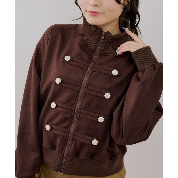 ダブル釦トラックブルゾン | NICE CLAUP / OLIVE des OLIVE　OUTLET | 詳細画像19 