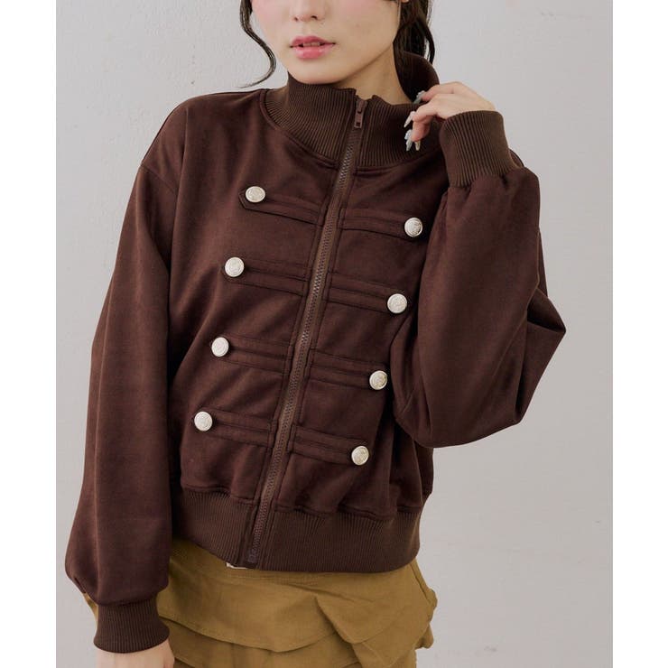 ダブル釦トラックブルゾン | NICE CLAUP / OLIVE des OLIVE　OUTLET | 詳細画像20 