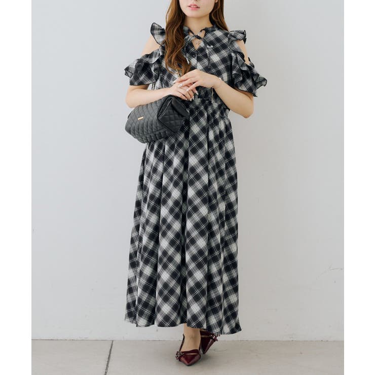 アソート肩開きフリルワンピ | NICE CLAUP / OLIVE des OLIVE　OUTLET | 詳細画像2 