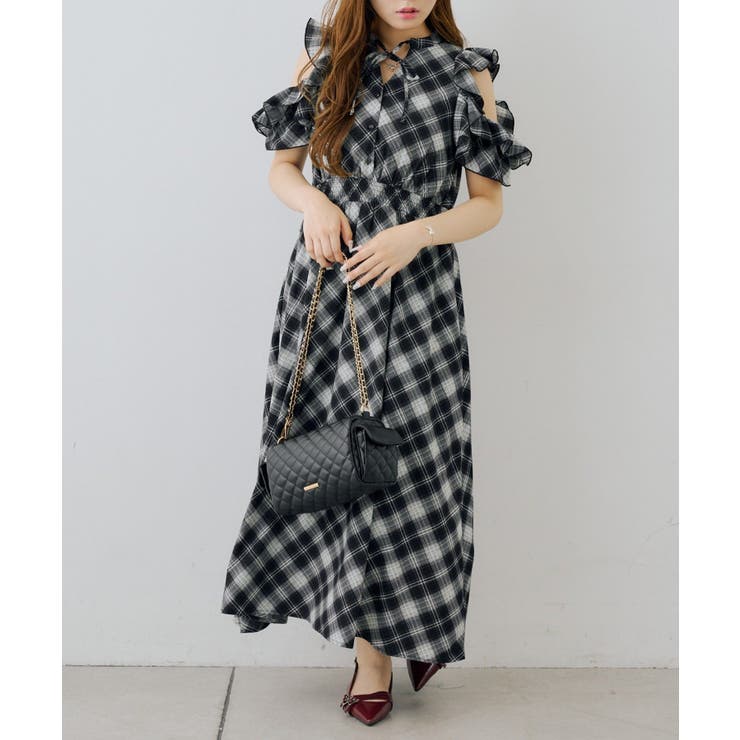 アソート肩開きフリルワンピ | NICE CLAUP / OLIVE des OLIVE　OUTLET | 詳細画像4 