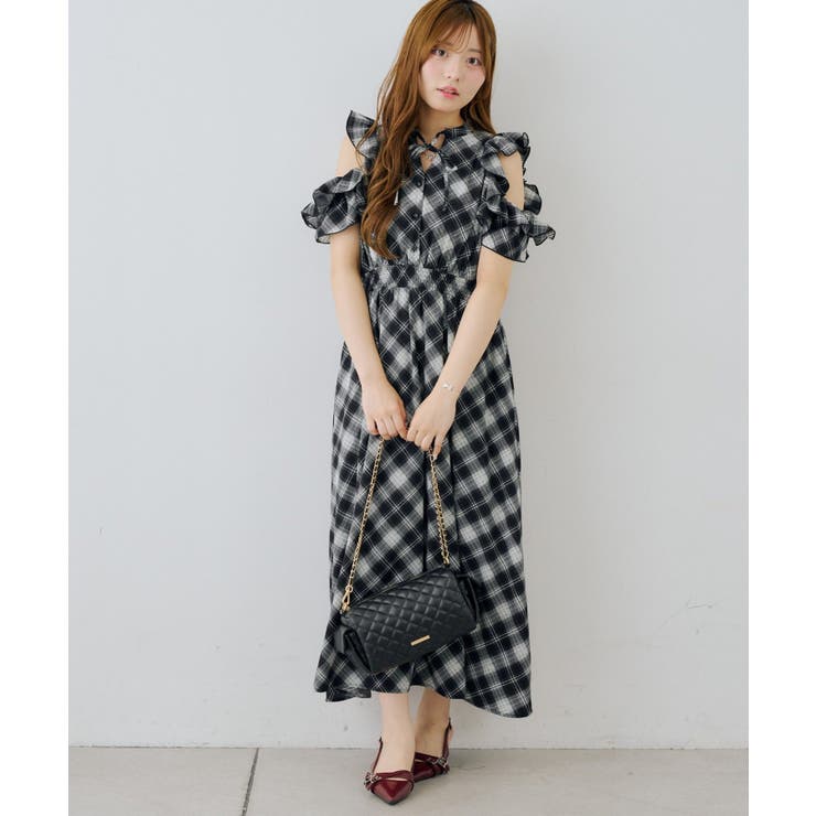 アソート肩開きフリルワンピ | NICE CLAUP / OLIVE des OLIVE　OUTLET | 詳細画像5 
