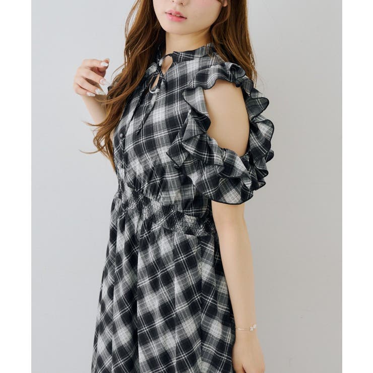 アソート肩開きフリルワンピ | NICE CLAUP / OLIVE des OLIVE　OUTLET | 詳細画像8 