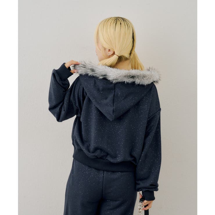 フェイクファー付パーカーセット | NICE CLAUP / OLIVE des OLIVE　OUTLET | 詳細画像9 